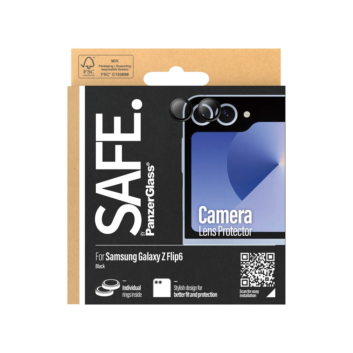 SAFE. by PanzerGlass® Kameraschutz Schwarz Samsung Galaxy Z Flip6
